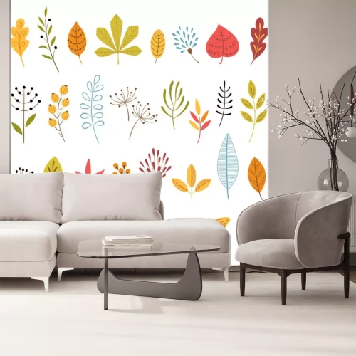 Sticker Herbst floralen Design-Elemente