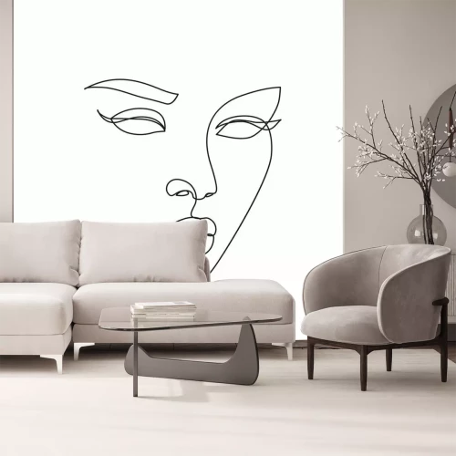 Sticker Abstract face icon