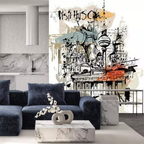 Sticker Berlin Cityscape