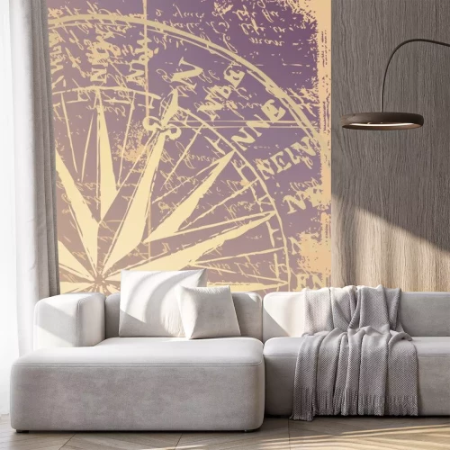 Sticker alten Kompass Vektor