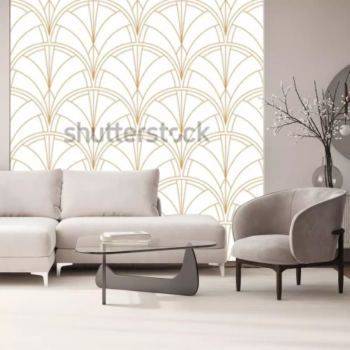 Fototapete Vintage minimalistischer Art Deco