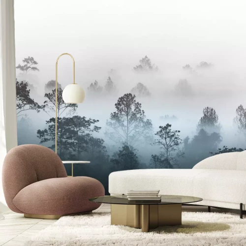 Fototapete Dschungel bei Nebel