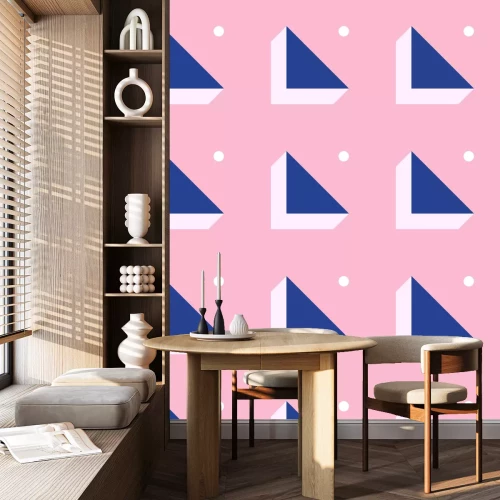 Tapete Bauhaus räumliche Komposition