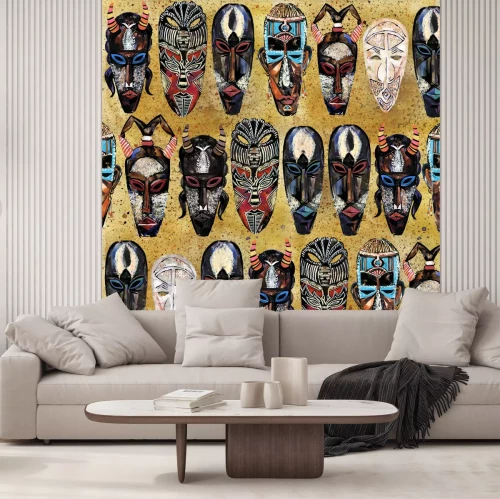 Fototapete Afrikanische Masken