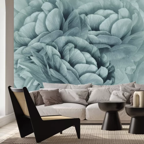 Fototapete Nahaufnahme einer türkisfarbenen Blume