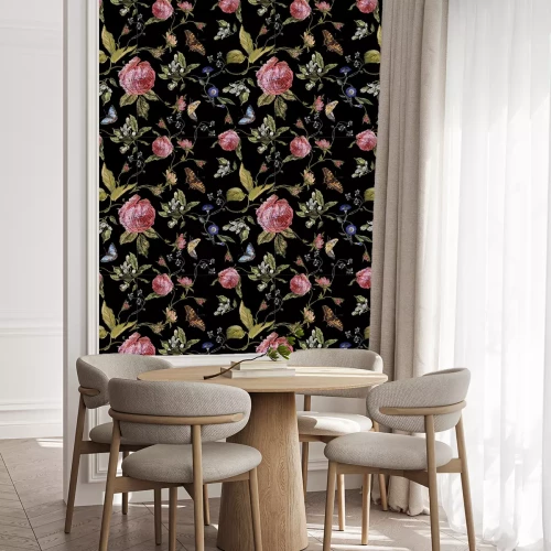 Tapete Natur Imitation von Stickerei