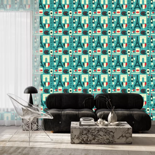 Tapete Seamless Background Paris