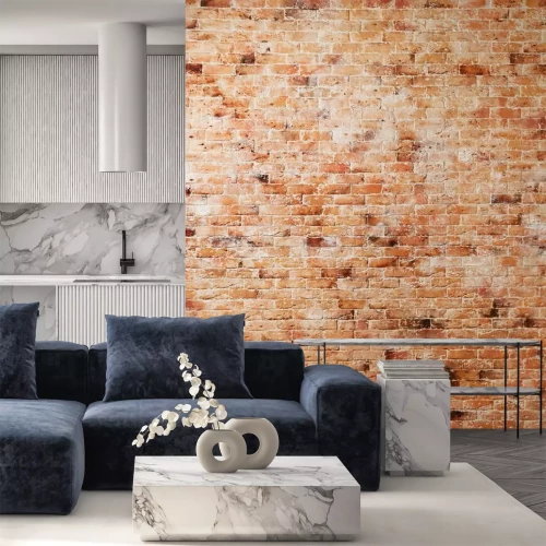 Fototapete Alte Backsteinfassade