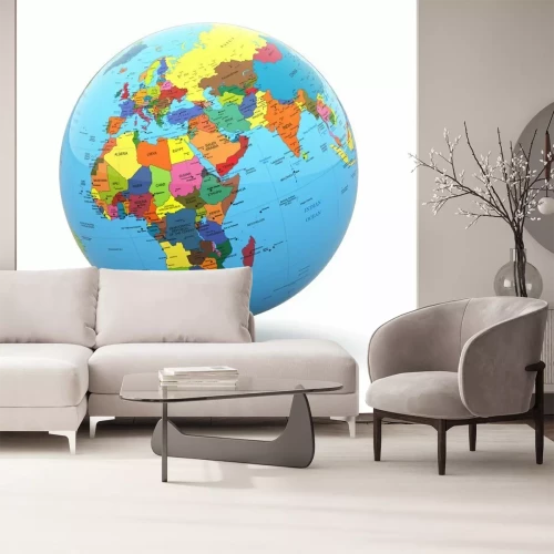 Sticker Globus mit Länderbezeichnungen