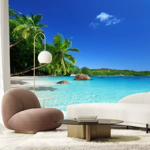 Fototapete Himmelblaues Wasser am Meer