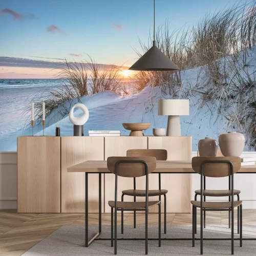 Fototapete Sanddünen bei Sonnenuntergang