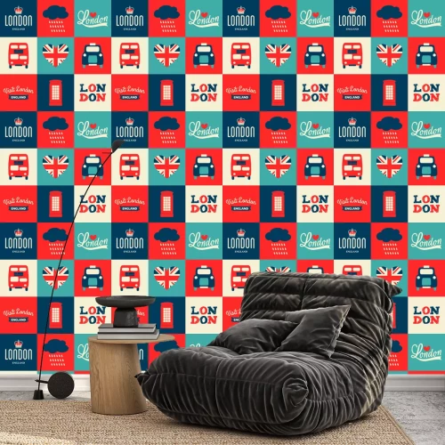 Tapete London-Karten-Sammlung