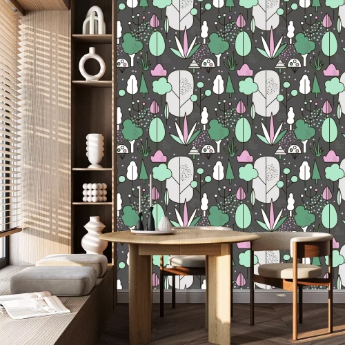 Tapete Abstrakter Waldhintergrund