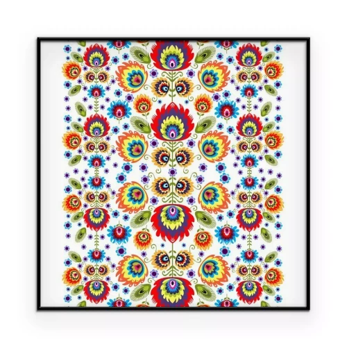 Poster Polski Wzór Ludowy bezszwowy