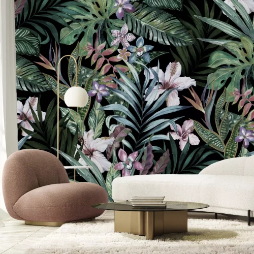 Fototapete Tropisches Blumenmotiv