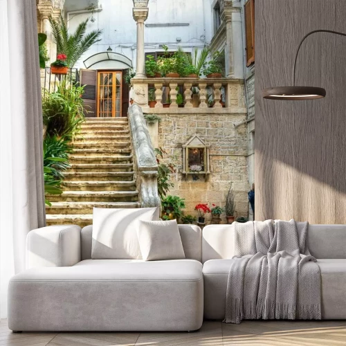 Fototapete Treppen zur Veranda