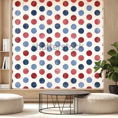 Sticker Patriotischer Hintergrund - rote und blaue Punkte