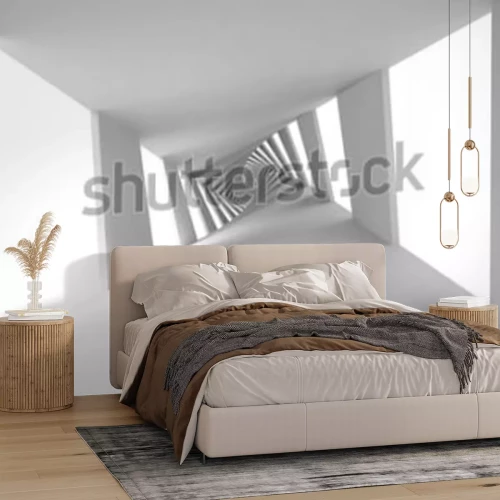 Fototapete Räumlicher Tunnel