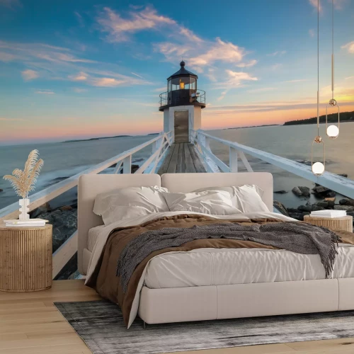 Fototapete Meer Leuchtturm  3D