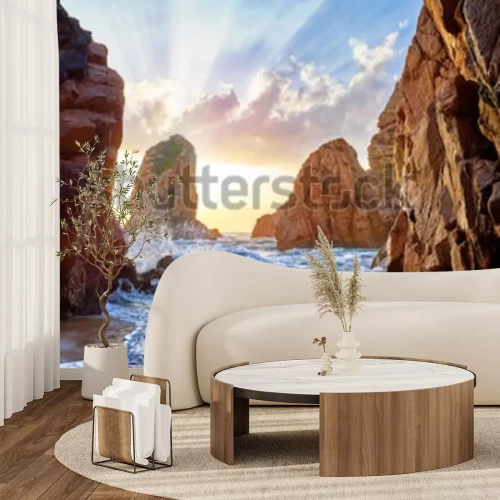 Fototapete Berge und Meer