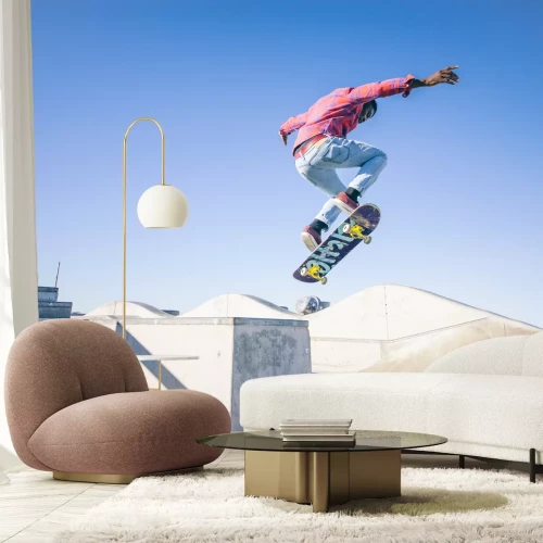 Fototapete Junge im Skatepark