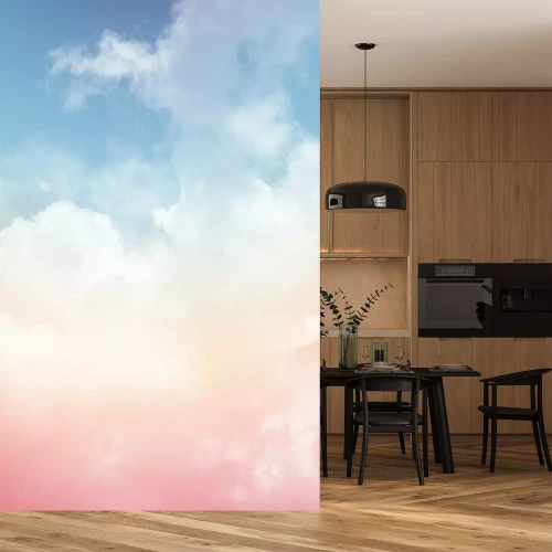 Sticker Wolken in Pastellfarben