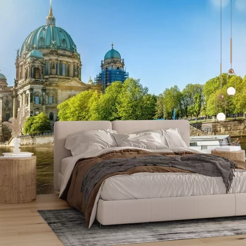 Fototapete Berliner Dom an einem sonnigen Tag