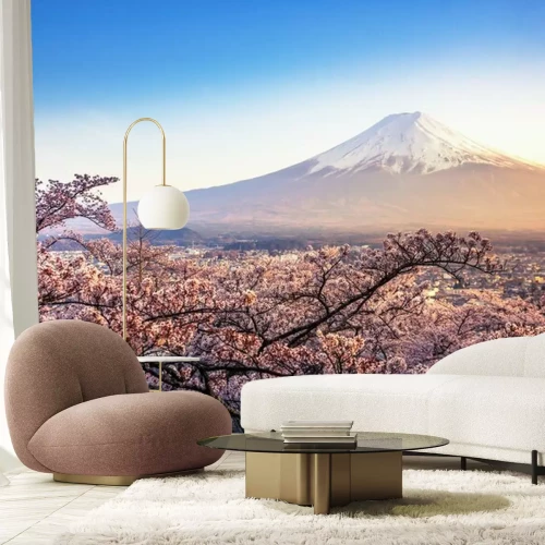 Fototapete Tokio und Berg Fuji am Morgen