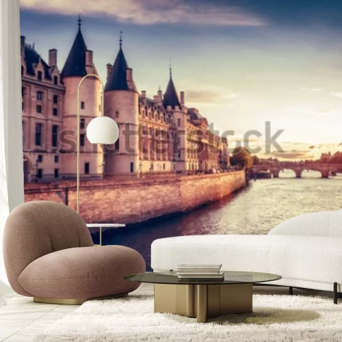 Fototapete Mauern des Schlosses in Paris