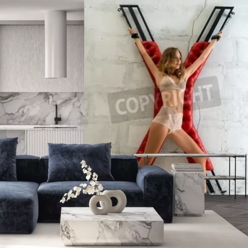 Fototapete Akt mit einer erotischen Frau