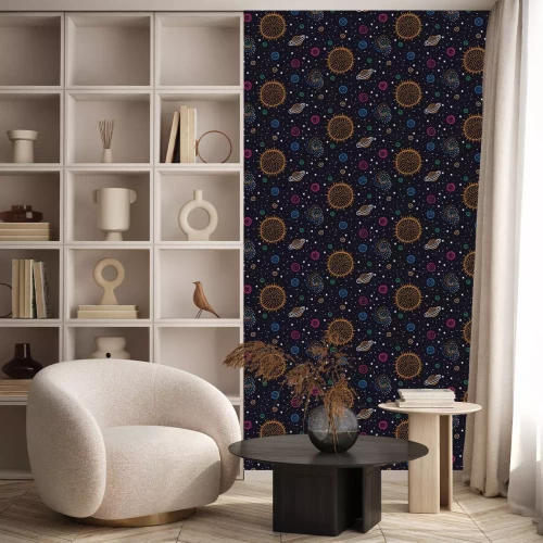 Tapete Cosmos outer space doodles seamless vector pattern