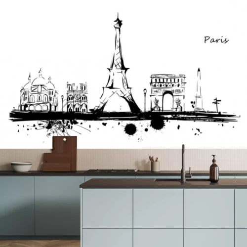 Sticker Paris Denkmäler ligne