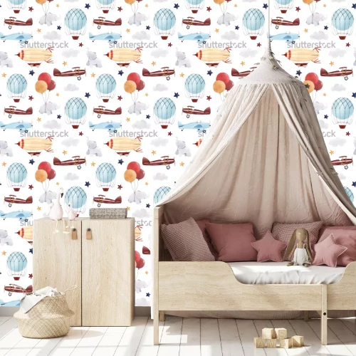 Tapete Luftschiffe und Segelflugzeuge