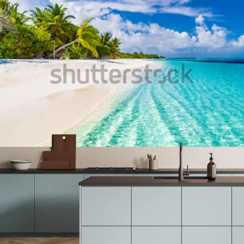 Fototapete Tropen Palmen und Ozean