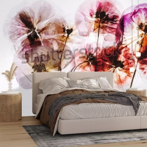 Sticker getrocknete Blumen