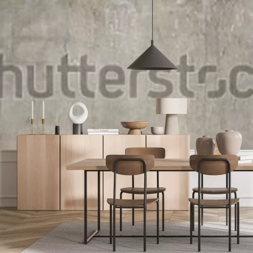 Fototapete Graue Betonmauer