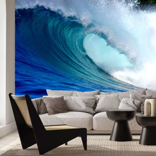 Sticker Blaue Surfwelle