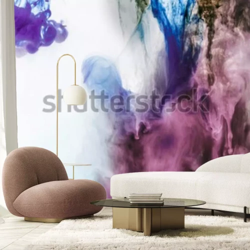 Fototapete Nebliger Bunter Rauch