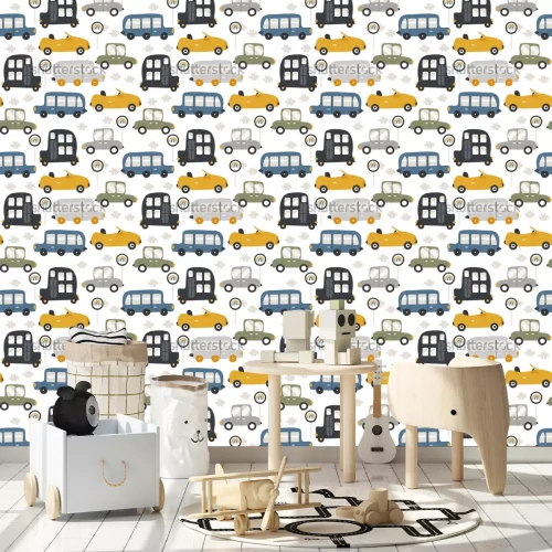 Tapete Märchenhafte Retro-Autos