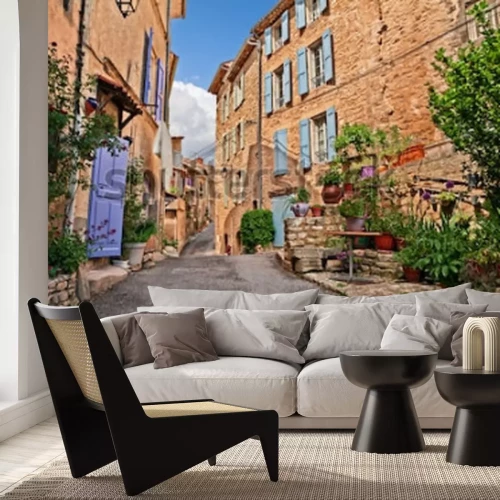 Fototapete Gasse mit Pflanzen