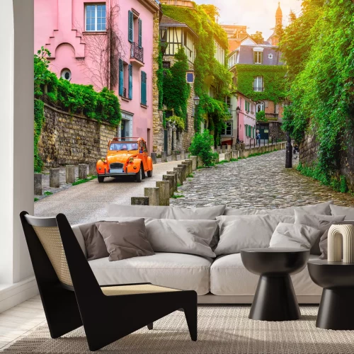 Fototapete Orange Auto in Paris