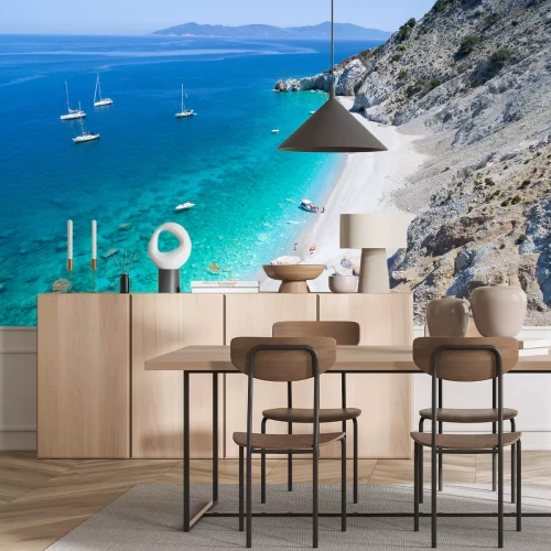 Fototapete Meer und felsige Küste