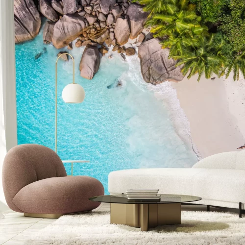 Fototapete Tropen Strand und Palme