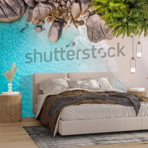 Fototapete Tropen Strand und Palme