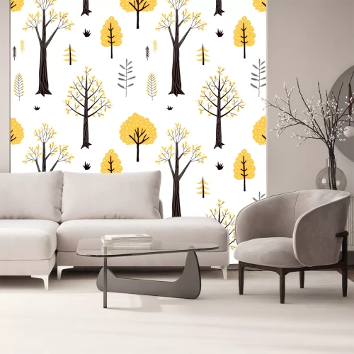 Sticker Herbstwaldmuster