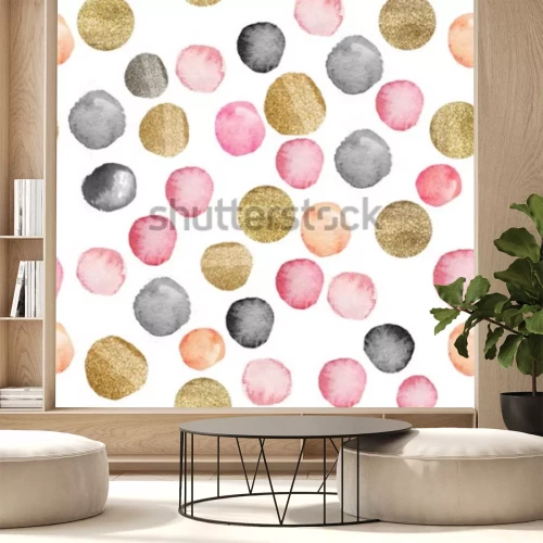 Sticker Punkte von Aquarell