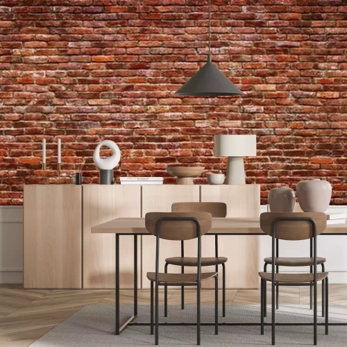 Fototapete Backsteinwand in roter farben