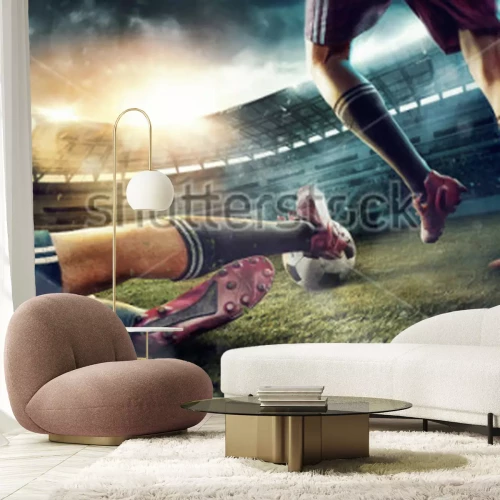 Sticker Fußballspiel