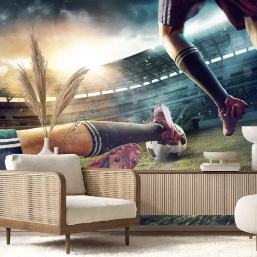 Sticker Fußballspiel