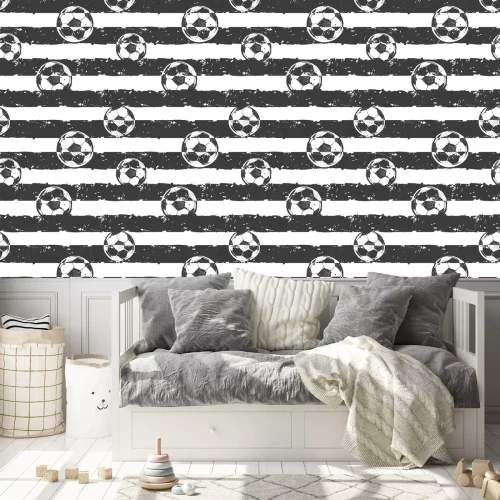 Tapete Bälle im Grunge-Stil